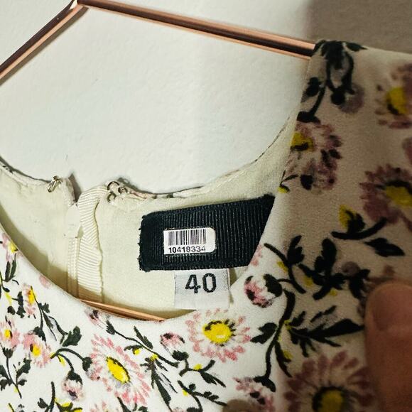 Giambattista Valli Short Sleeve Daisy Print Floral Lace Sheath Dress Size XS - Picture 5 of 14